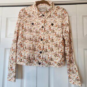 Aventura NWT Organic Cotton Redford Floral Jean Jacket Coat
